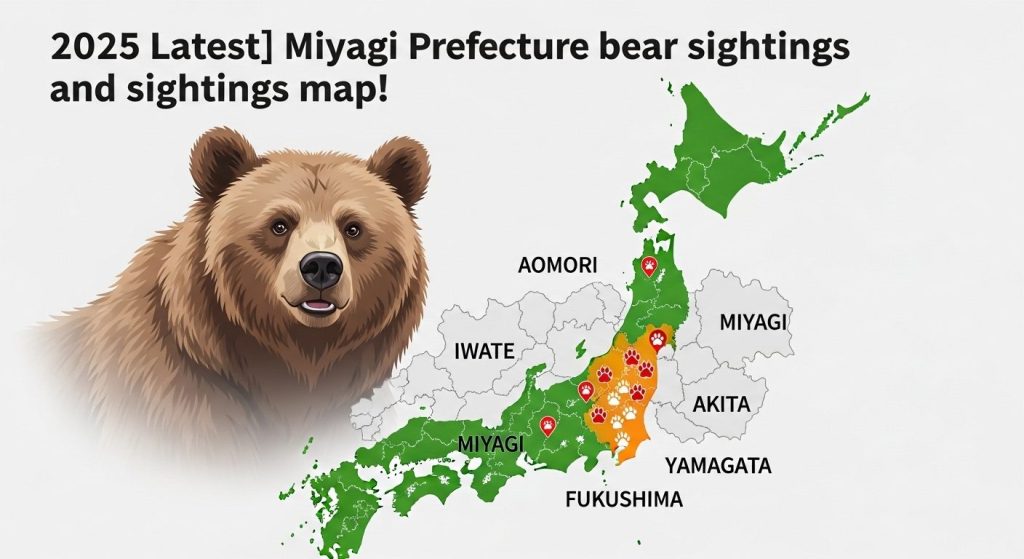 2025 Latest Tohoku region bear sightings and sightings map!.