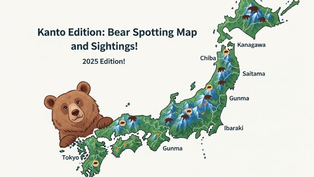 関東の熊出没マップ2025｜各県の目撃情報と危険地域まとめ