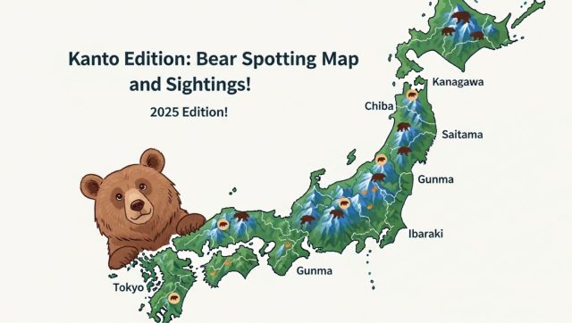 Kanto Edition Bear Spotting Map and Sightings! 2025 Edition!