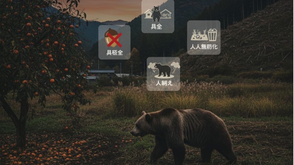 前「なぜ2025年も熊の被害は続くのか？深刻化する3つの原因」下に挿入する関連画像