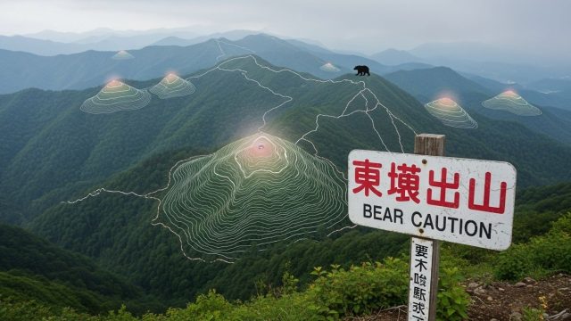 見出しH2 「2025年最新！中国地方の熊出没傾向と危険地域！」の下に挿入する画像