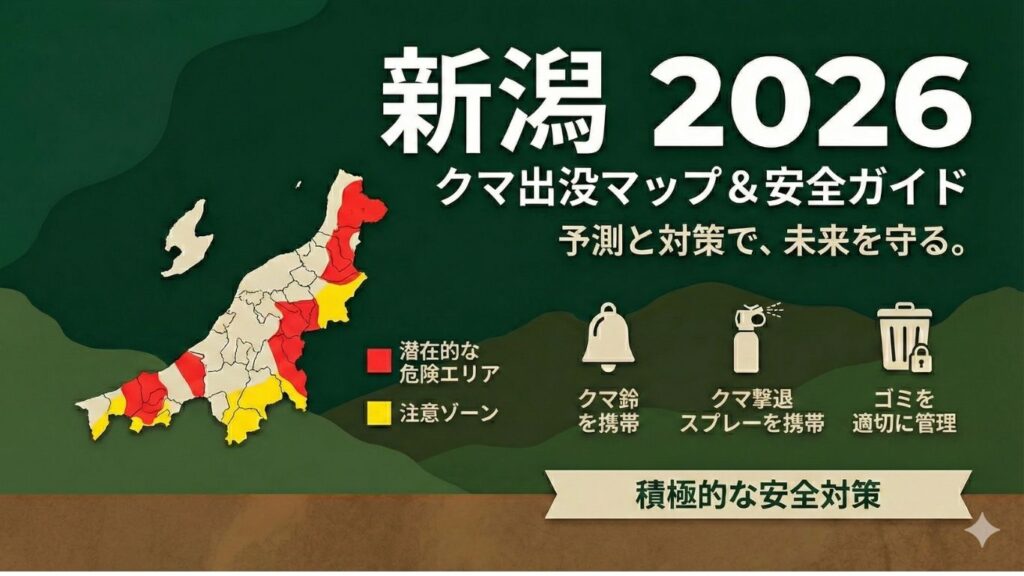 新潟の熊出没マップ 2026年版を徹底予測!安全対策と最新情報で不安を解消!