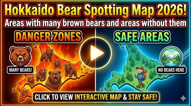 北海道熊出没マップの記事コンテンツ用のアイキャッチ画像