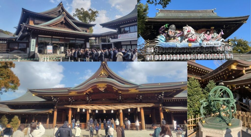 寒川神社の境内・参拝の様子の実写画像