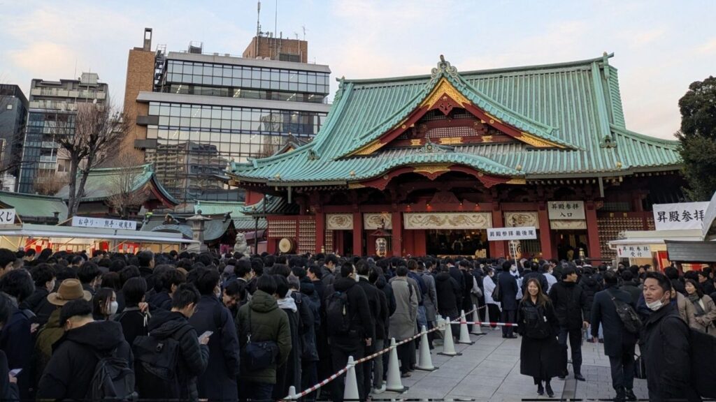 神田明神の訪問状況の様子の実写画像