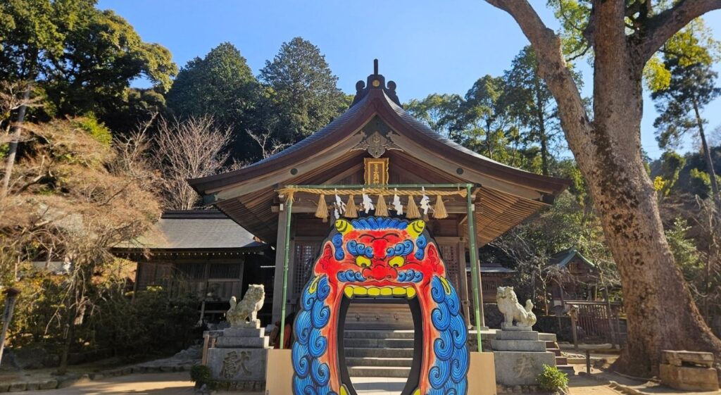 竈門神社の境内の様子